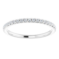 Platinum 1/4 CTW Natural Diamond Anniversary Band