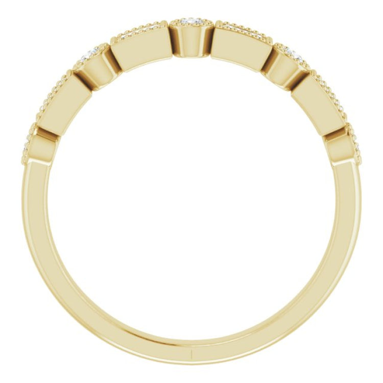 14K Yellow 1/4 CTW Natural Diamond Anniversary Band