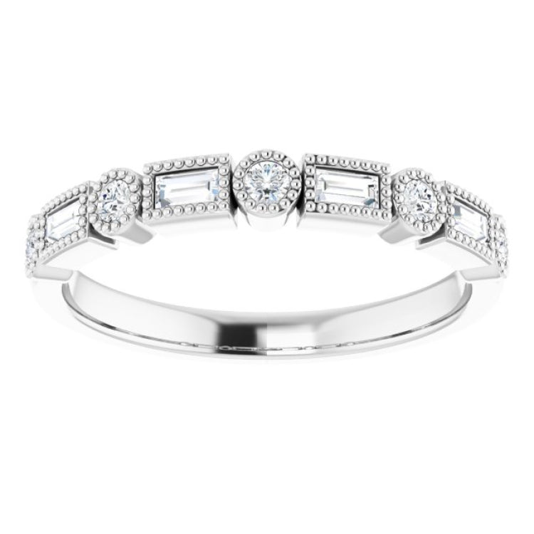 Platinum 1/4 CTW Natural Diamond Anniversary Band