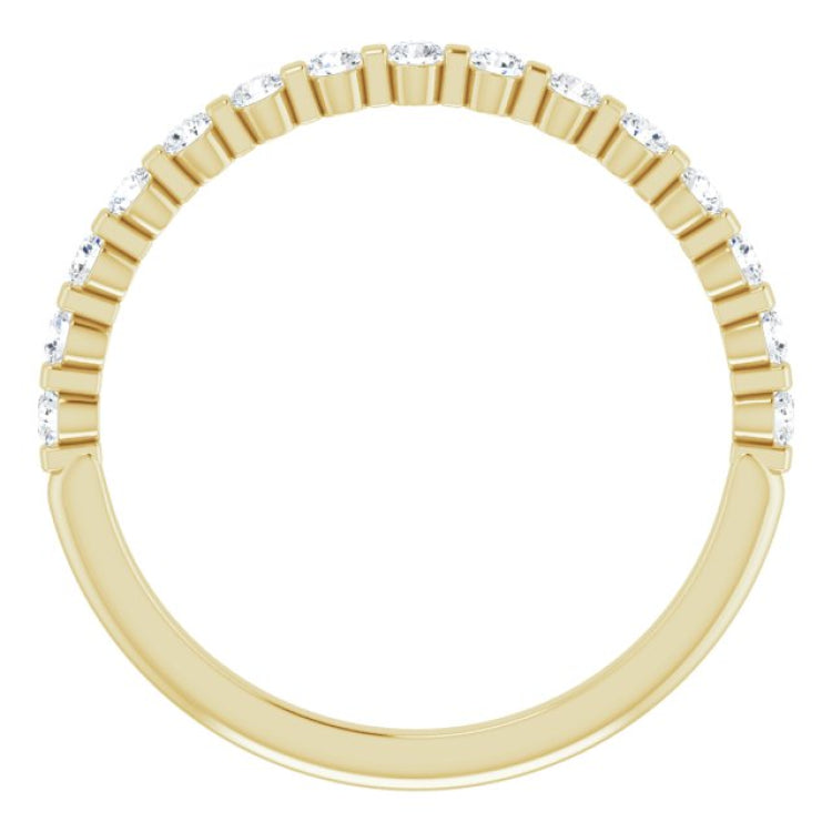 14K Yellow 1/5 CTW Natural Diamond Anniversary Band