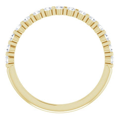 14K Yellow 1/5 CTW Natural Diamond Anniversary Band
