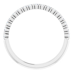 Platinum 1/5 CTW Natural Diamond Anniversary Band