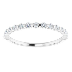 Platinum 1/3 CTW Natural Diamond Anniversary Band