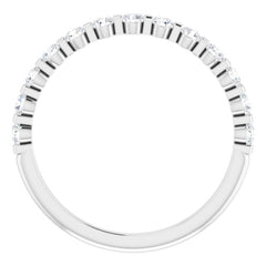Platinum 3/8 CTW Natural Diamond Anniversary Band