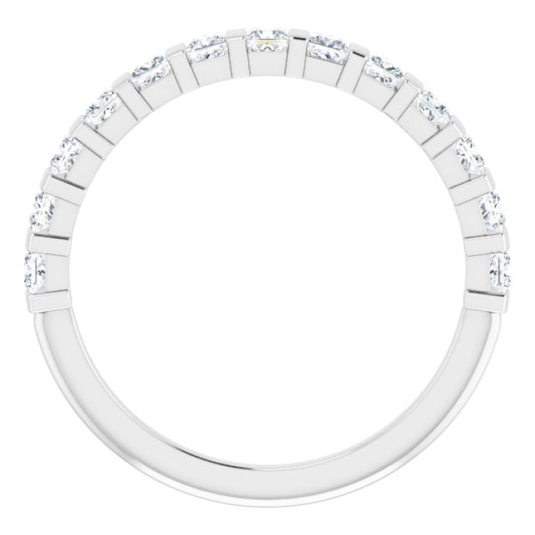 Platinum 5/8 CTW Natural Diamond Anniversary Band