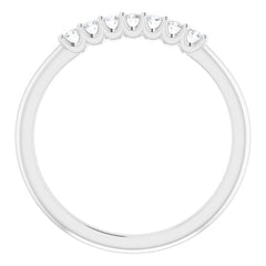 14K White 1/6 CTW Natural Diamond Anniversary Band