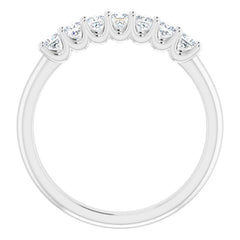Platinum 1/2 CTW Natural Diamond Anniversary Band