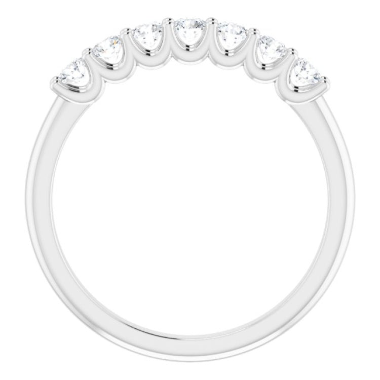 Platinum 3/8 CTW Natural Diamond Anniversary Band
