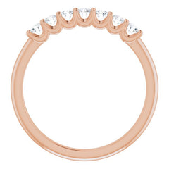 14K Rose 1/3 CTW Natural Diamond Anniversary Band