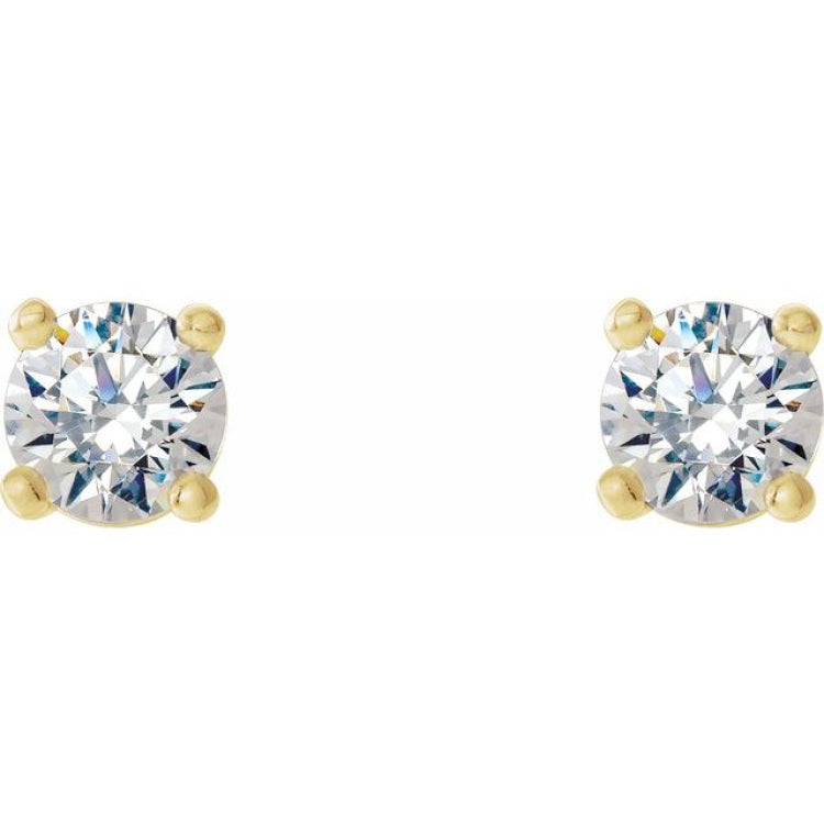 14K Yellow Gold 1/5 CTW Natural Diamond Cocktail-Style Earrings
