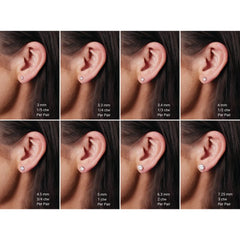 14K Rose Gold 5 mm Natural Peridot Earrings