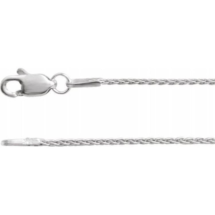 Sterling Silver 1 mm Wheat 16" Chain