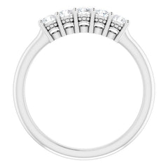 14K White 1/3 CTW Natural Diamond Anniversary Band