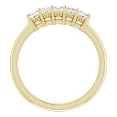 14K Yellow 1/2 CTW Natural Diamond Anniversary Band