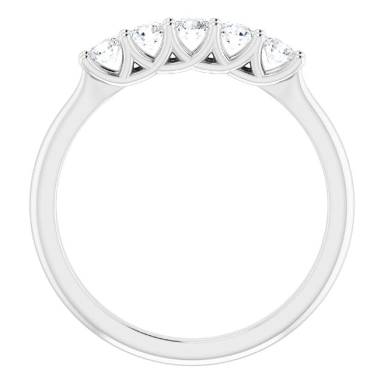 Platinum 3/8 CTW Natural Diamond Anniversary Band