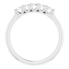 Platinum 3/8 CTW Natural Diamond Anniversary Band