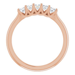 14K Rose 1/2 CTW Natural Diamond Anniversary Band