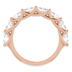 14K Rose 2 CTW Natural Diamond Anniversary Band