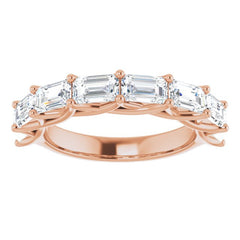 14K Rose 2 5/8 CTW Natural Diamond Anniversary Band