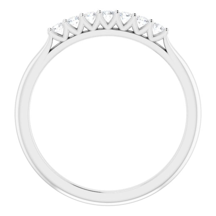 14K White 1/6 CTW Natural Diamond Anniversary Band