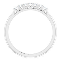 Platinum 1/6 CTW Natural Diamond Anniversary Band