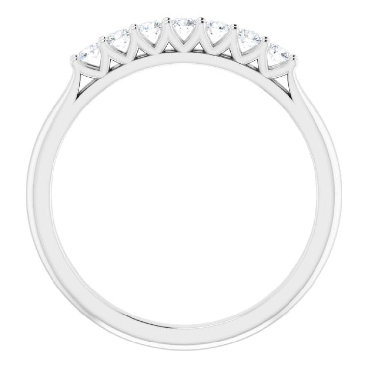 Platinum 1/5 CTW Natural Diamond Anniversary Band