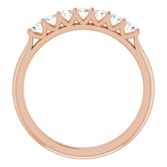 14K Rose 1/3 CTW Natural Diamond Anniversary Band