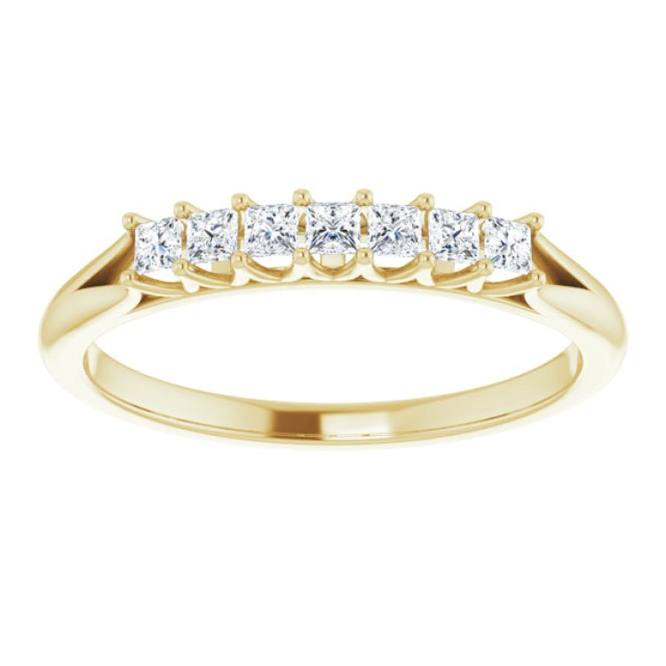 14K Yellow 1/4 CTW Natural Diamond Anniversary Band