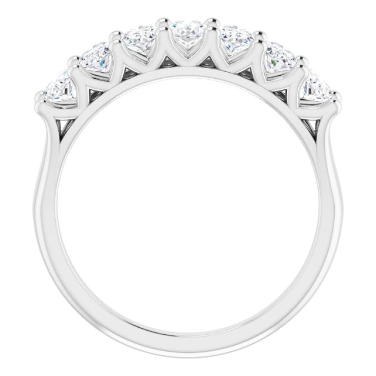 14K White 1 3/4 CTW Natural Diamond Anniversary Band