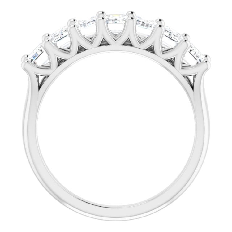 14K White 2 1/2 CTW Natural Diamond Anniversary Band