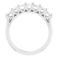 14K White 2 1/2 CTW Natural Diamond Anniversary Band