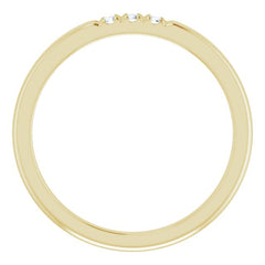 14K Yellow .06 CTW Natural Diamond Anniversary Band