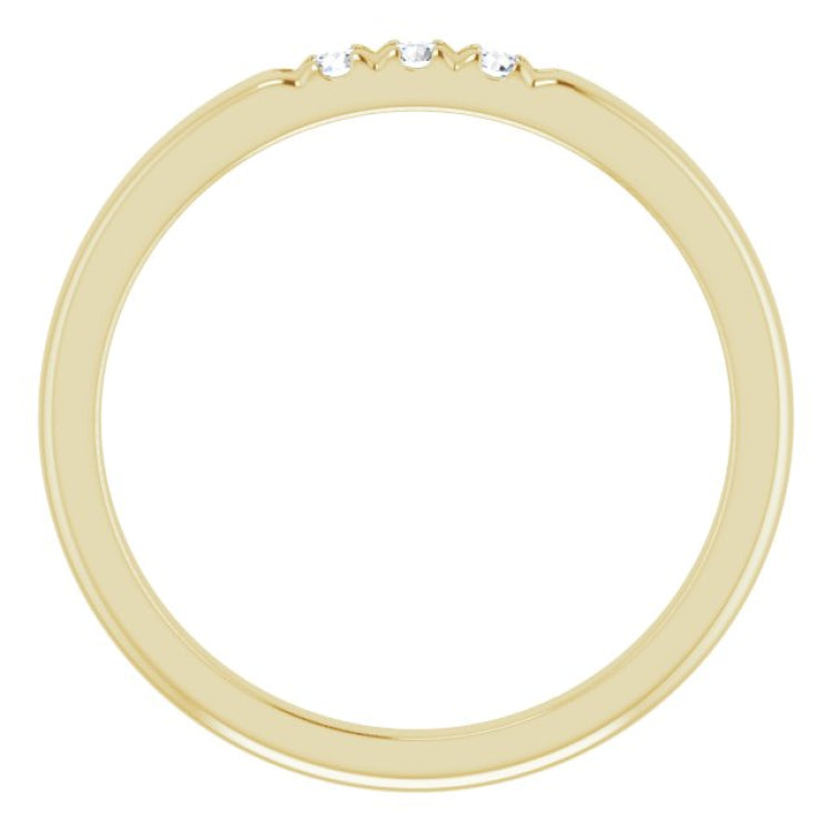 14K Yellow .08 CTW Natural Diamond Anniversary Band