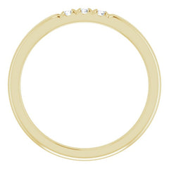 14K Yellow .08 CTW Natural Diamond Anniversary Band