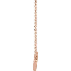14K Rose Faith 18" Necklace