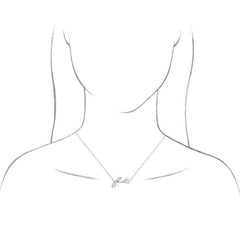 Platinum Faith 16" Necklace