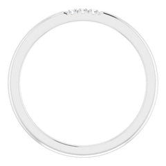 Platinum .03 CTW Natural Diamond Anniversary Band