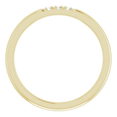 14K Yellow .05 CTW Natural Diamond Anniversary Band