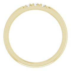 14K Yellow 1/6 CTW Natural Diamond Anniversary Band