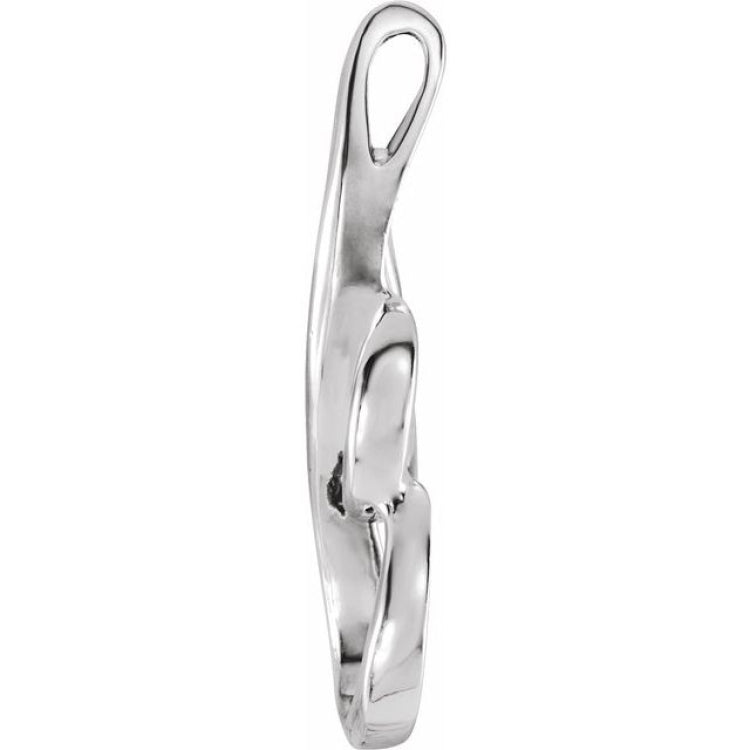 Platinum Freeform Pendant