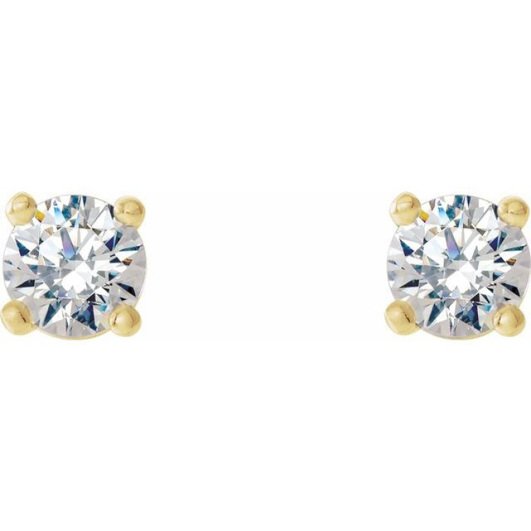 14K Yellow Gold 1/3 CTW Natural Diamond Cocktail-Style Earrings