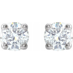 Platinum 1/5 CTW Natural Diamond Earrings