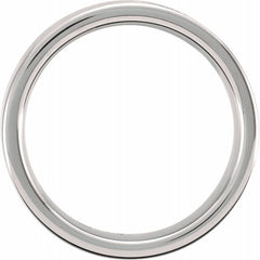 Tungsten 6 mm Comfort-Fit Flat Band Size 7