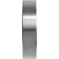 Tungsten 6 mm Comfort-Fit Flat Band Size 11