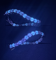 Wavy Diamond Hoop Earrings