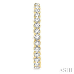 5 ctw Inside-Out Round Cut Diamond Oval Shape Hoop Earrings in 14K Yellow Gold