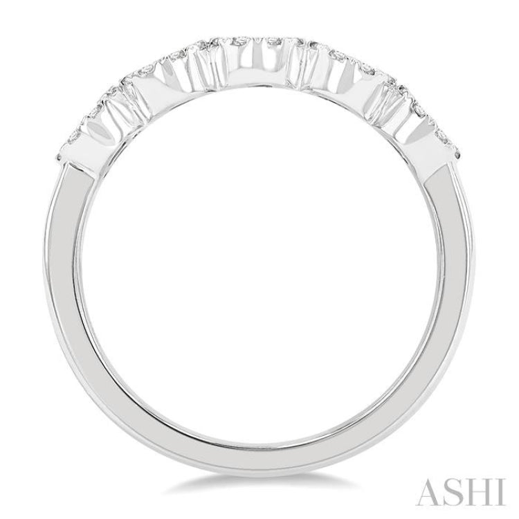 1/2 Ctw 5-Stone Lovebright Round Cut Diamond Ring in 14K White Gold