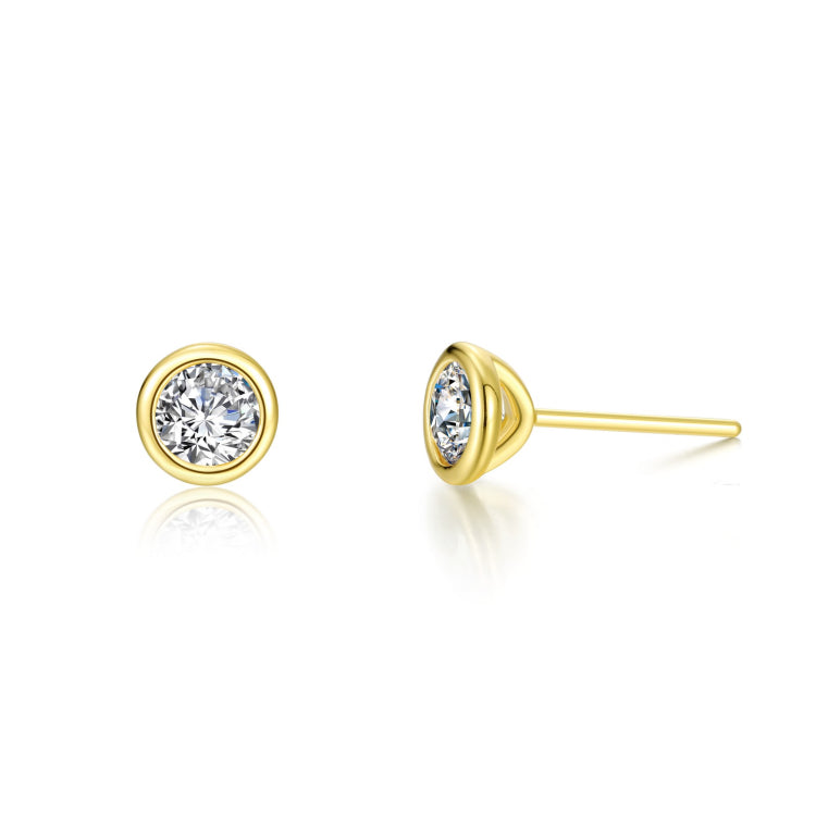2.0 CTW Solitaire Stud Earrings
