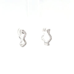 Diamond Huggie Earrings
