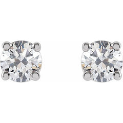 14K White Gold 1/3 CTW Lab-Grown White Diamond Earrings